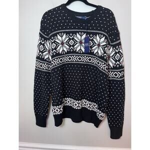 Polo Ralph Lauren Christmas Sweater Cotton Cashmere Blend Knit Long Sleeve $198